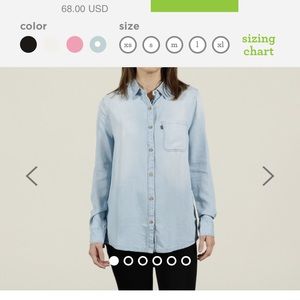 Tentree bottom down long sleeve shirt