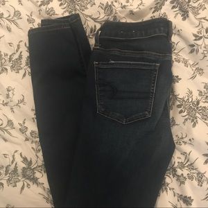 Dark Wash American Eagle Jeggings