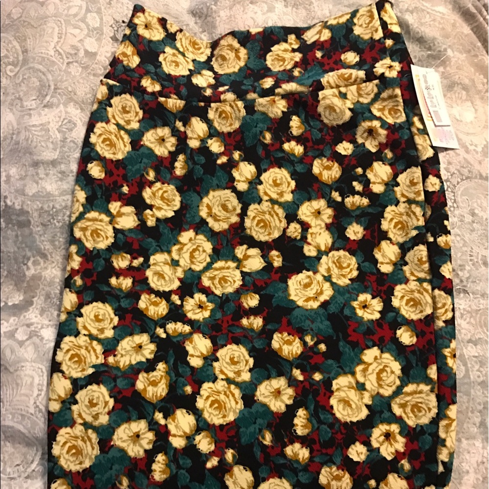 LuLaRoe Floral Cassie Skirt XS NWTs