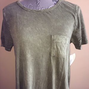 Lularoe small green stove wash Carly dress nwt