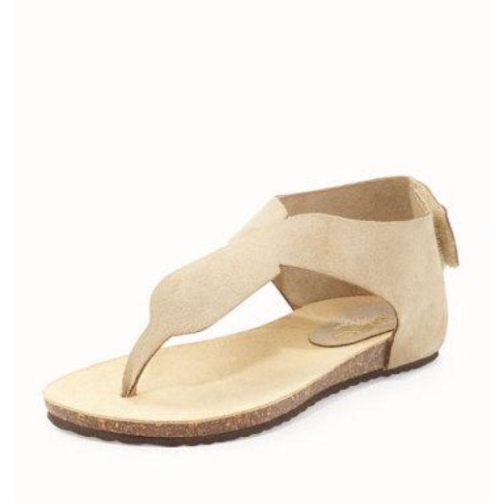 Arya Suede Leather Thong Sandals