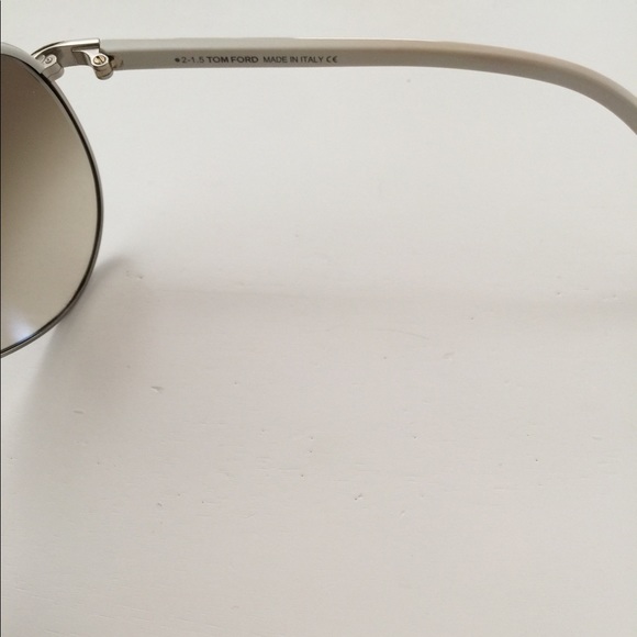 Tom Ford white/brown Silvano TF112 sunglasses main image 6