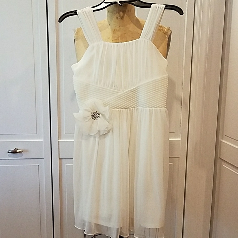 Ally B size 10 girls ivory party dress