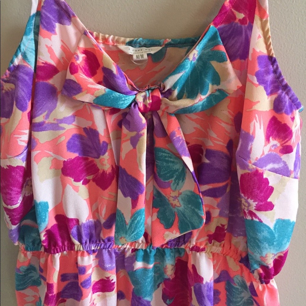 Floral Summer Mini Dress - Picture 2 of 6