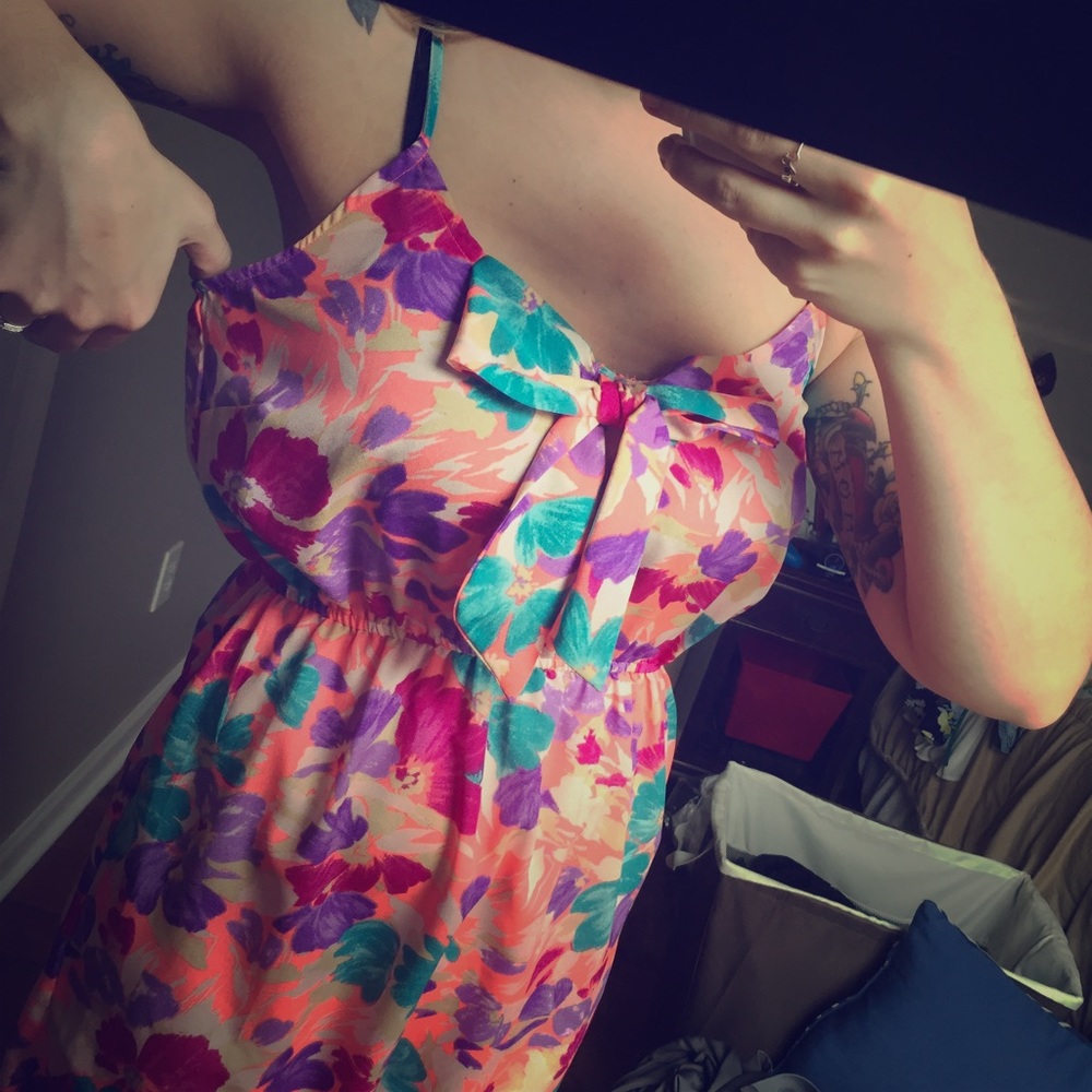 Floral Summer Mini Dress - Picture 6 of 6