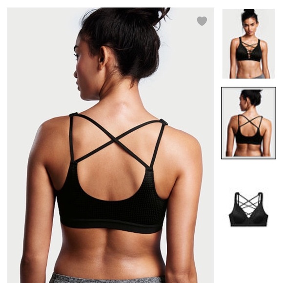BLACK LIGHTWEIGHT BY VICTORIA SPORT BRA - Picture 2 of 3