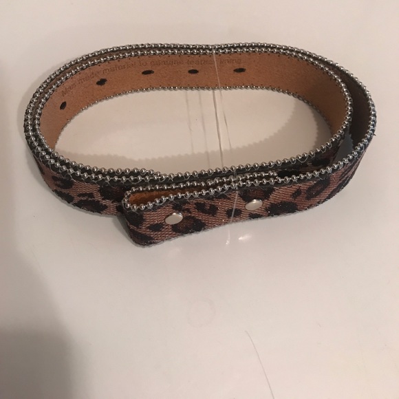 🆕Nocona Belt Co.Girl's Leopard Strap Crystal - Picture 2 of 5