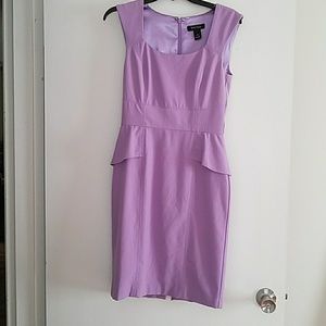 White house black market, lavender peplum dress.