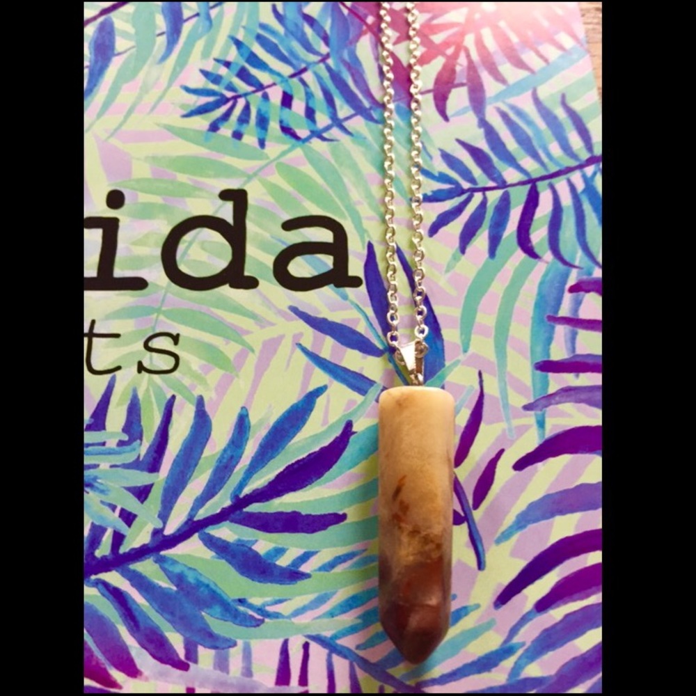 Natural Healing Chakra Pointed Pendant