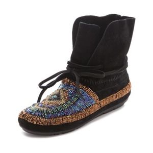 House of Harlow 1960 embellished moccasins