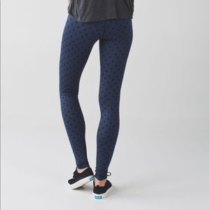 Lululemon ghost dot hi rise  wunder under tights 8