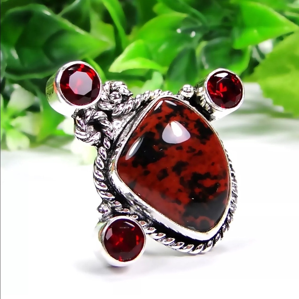 Mahogany Obsidian Ring