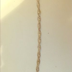 Silver diamond neckless