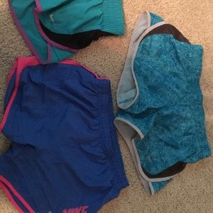 3 pairs of nike shorts