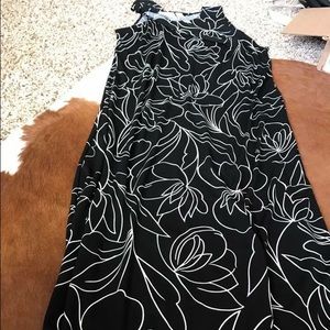 Liz Claiborne black print dress