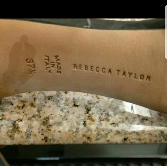 Rebecca Taylor black leather high heels Sz37. 5 - Picture 4 of 4