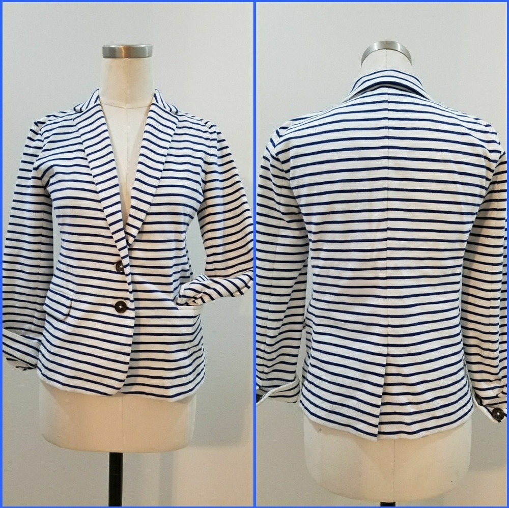 J.Crew Maritime Stripe Blazer