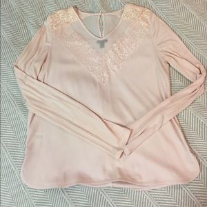 Pale pink Ann Taylor blouse