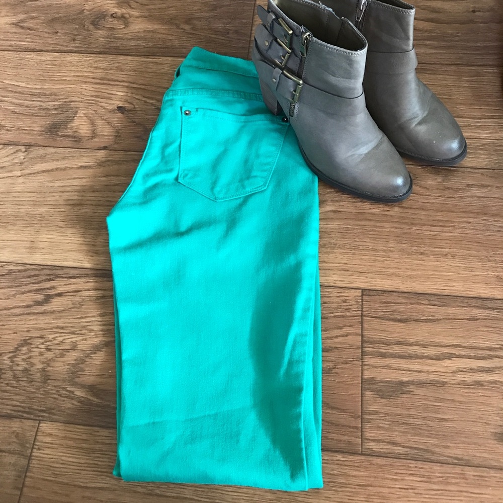 Green jeans