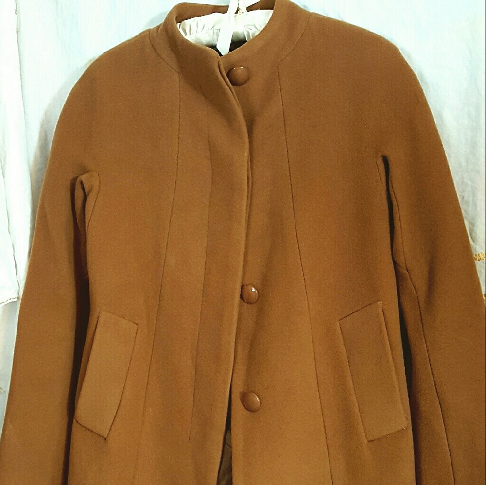 Talbots Winter Coat, jacket, 2P, camel, wool blend