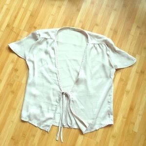 Brandy Melville Silk Tie Top