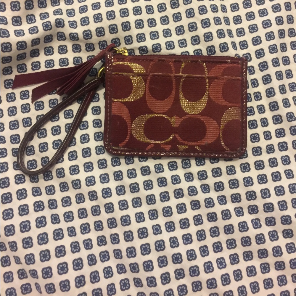 Mini coach wristlet