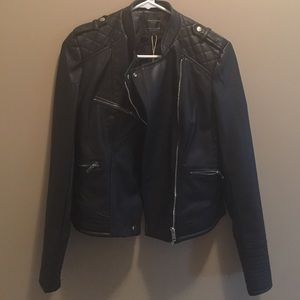 Zara faux leather jacket
