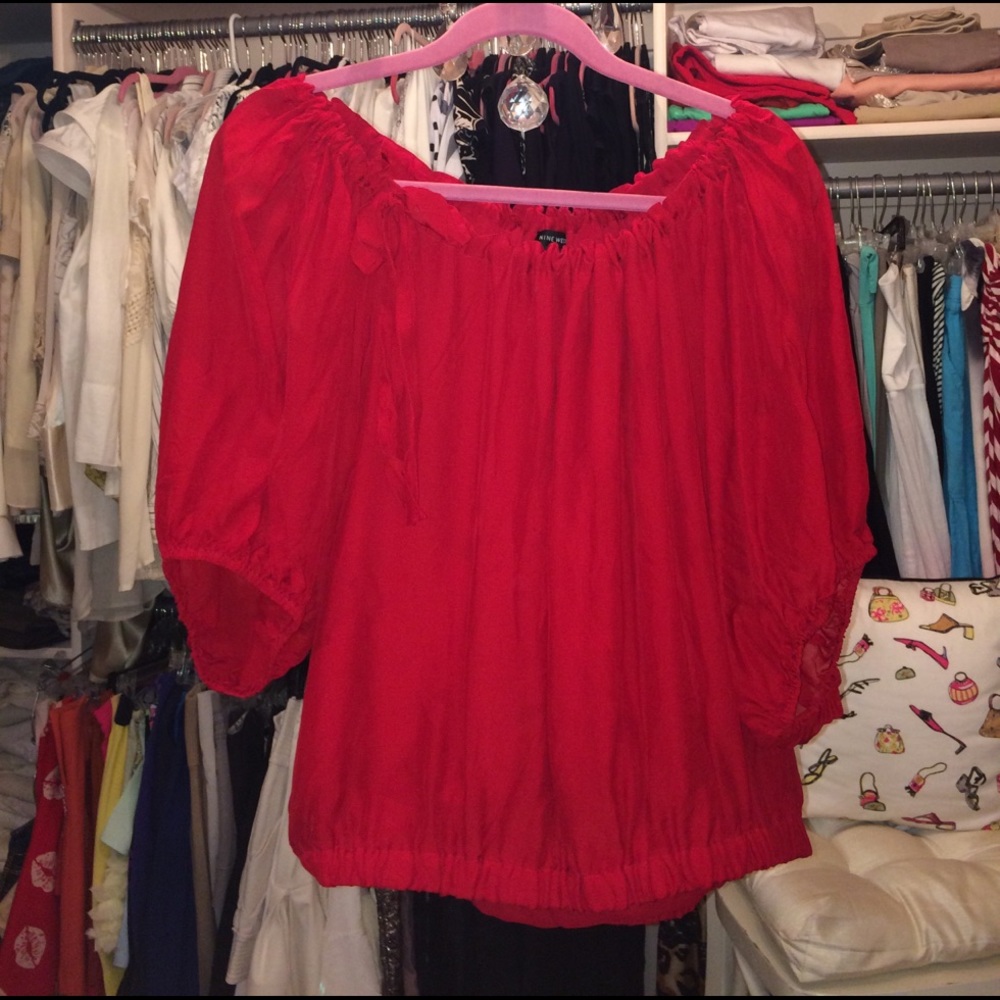 Gorgeous red top from Nine West