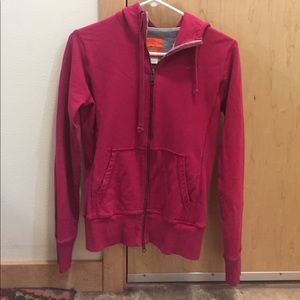 Bright Pink Nike Zip Up Hoodie