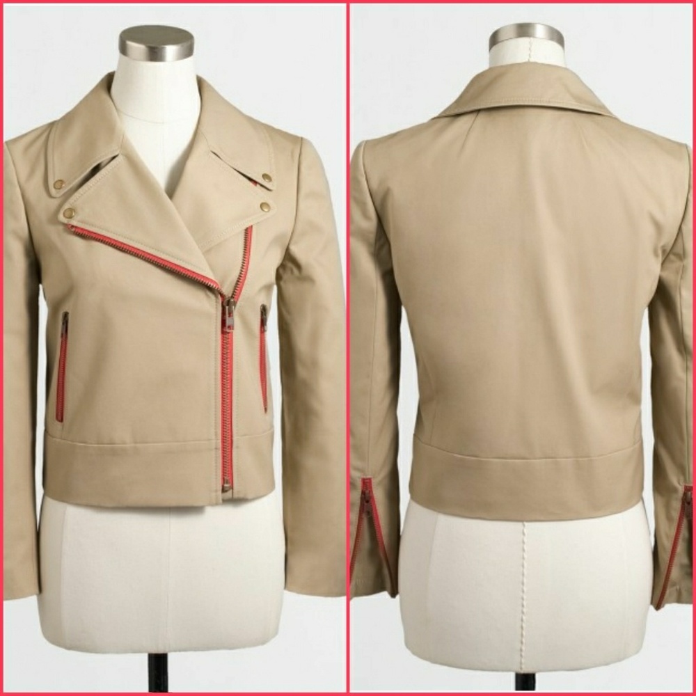 J.Crew Cropped Zipper Jacket *NWT*