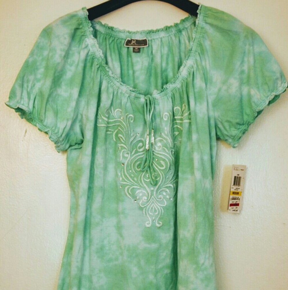 Women's NEW blouse/ spring bud top size M shirt