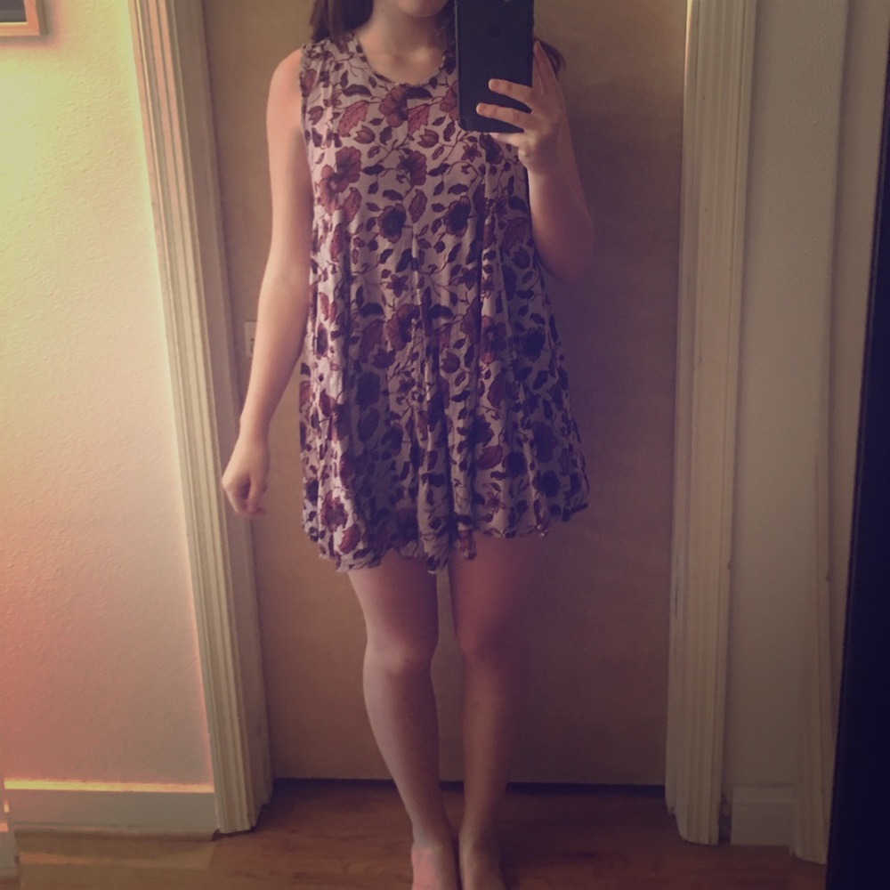 Urban Outfitters Ecote Floral Trapeze Dress