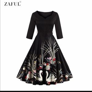 Zaful Swan Print Dress.
