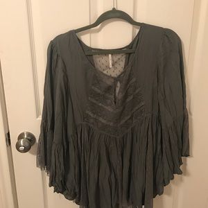 Hunter green free people top!
