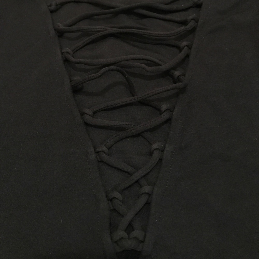 Lace Up H&M Long Sleeve Shirt