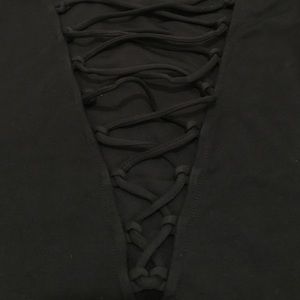 Lace Up H&M Long Sleeve Shirt