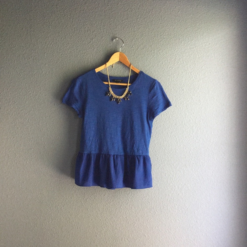Royal👑Blue Peplum Tee