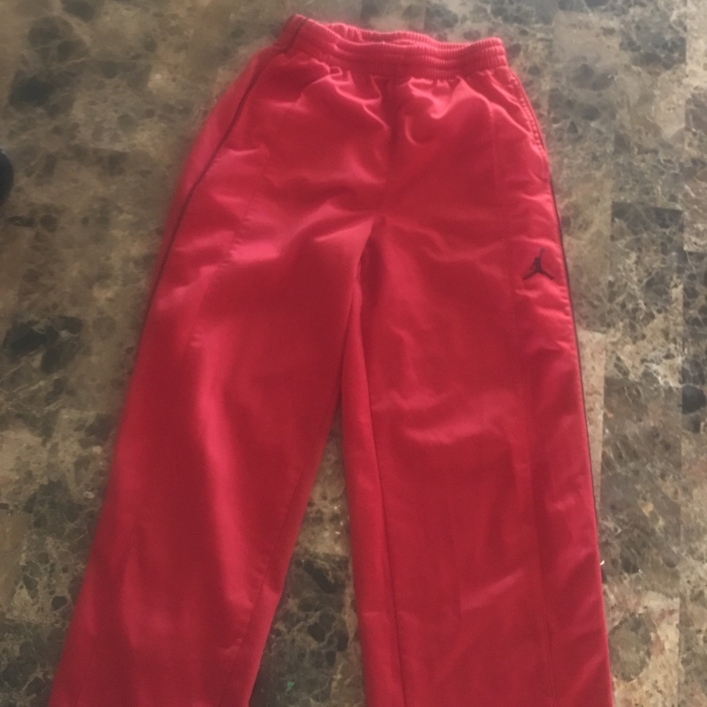 Red Jordan sweatpants