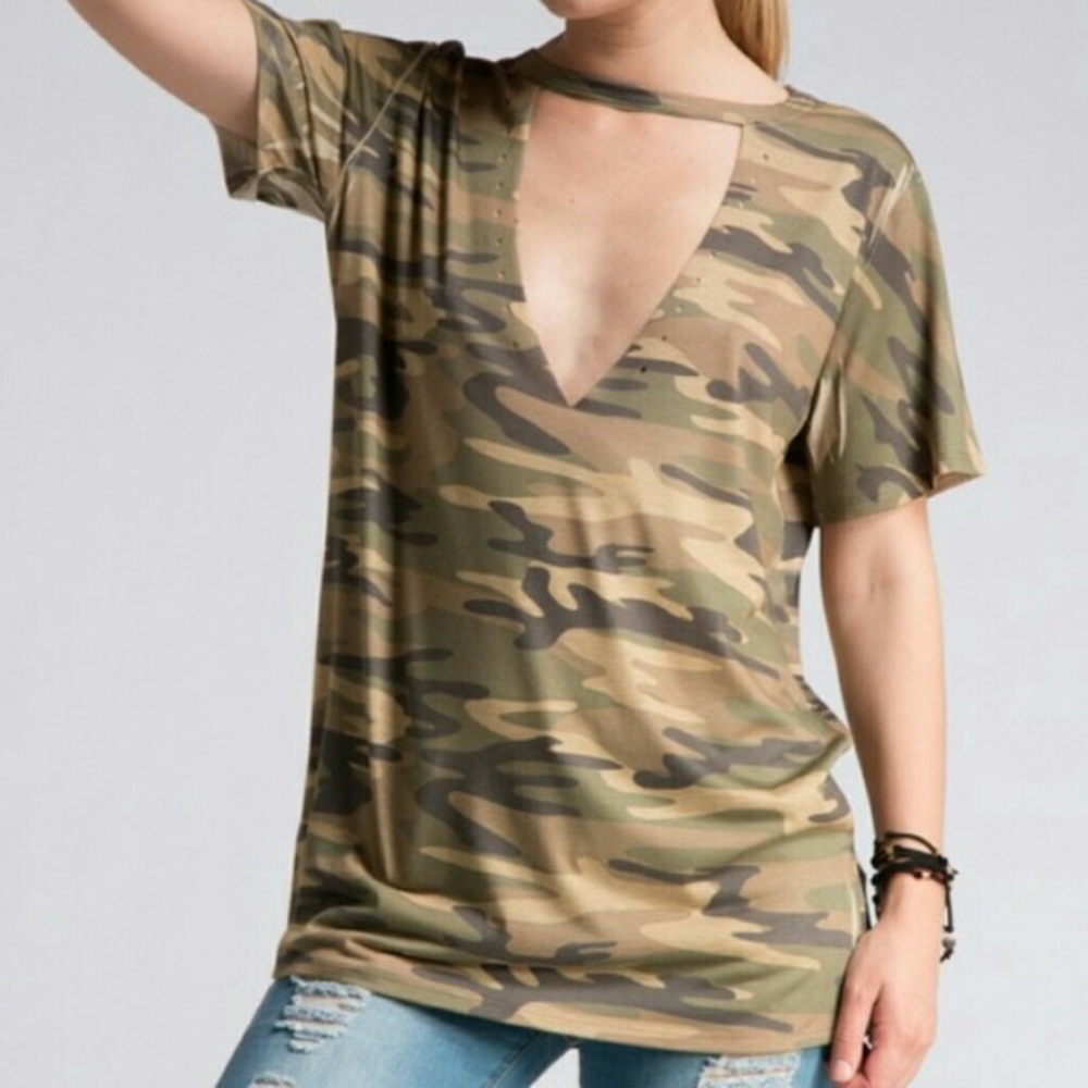 Clearance 🆑 Final 💲Camouflage Choker Neck - Picture 2 of 5