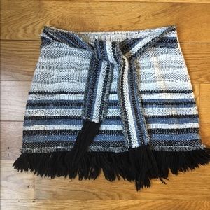 Fringe mini skirt