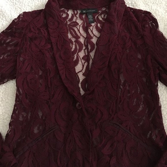 56 inc international concepts jackets blazers inc lace blazer quot nwt quot burgundy sz large 56 inc international concepts jackets blazers inc lace blazer quot nwt quot burgundy sz large