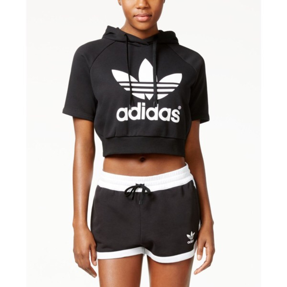 NWT Adidas Crop Hoodie XS