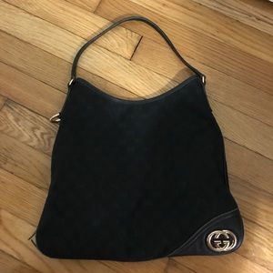 Authentic Black Gucci Tote