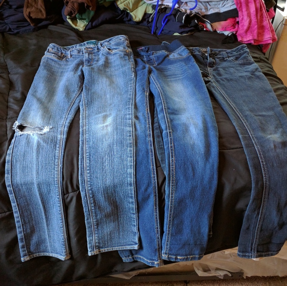 3 pair bundle of girls size 12 jeans