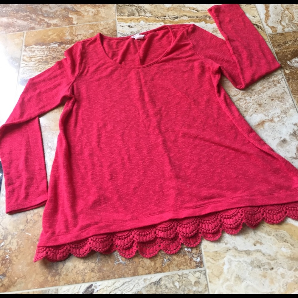 Bethany Mota pinky red Supersoft lightweight shirt