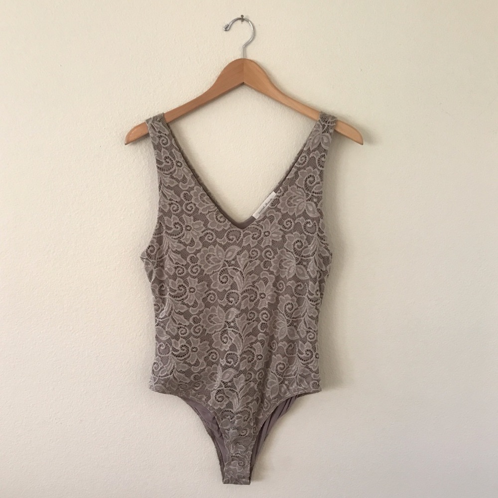 NWT Champagne colored bodysuit