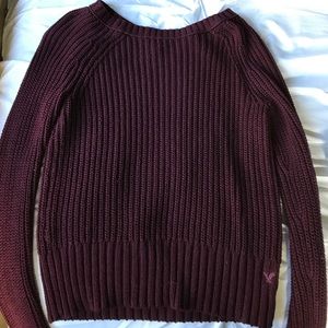 Burgundy, thick sweater