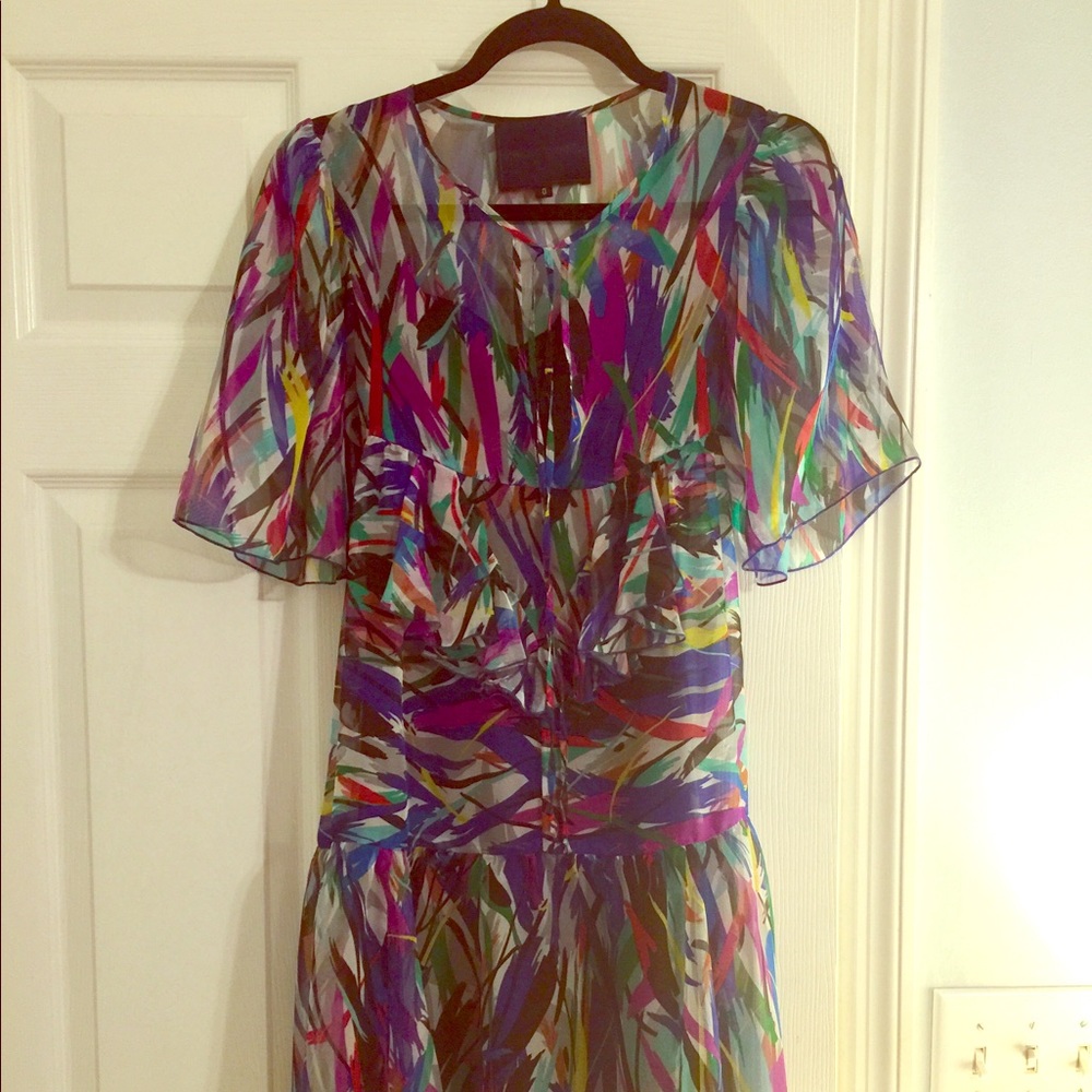 Anthropologie Guy Baxter Silk Dress