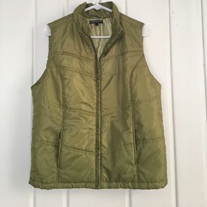 Green light rain vest jacket