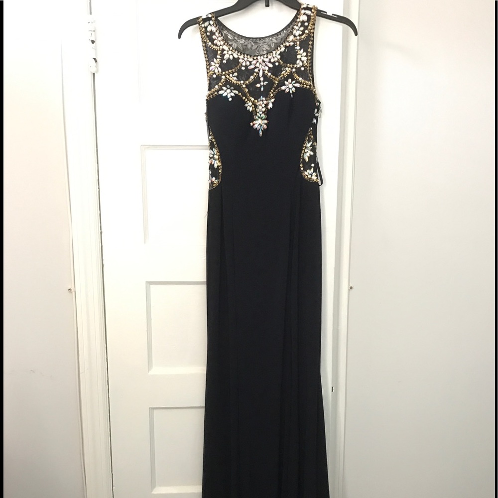 Mermaid navy blue w/ pink dress